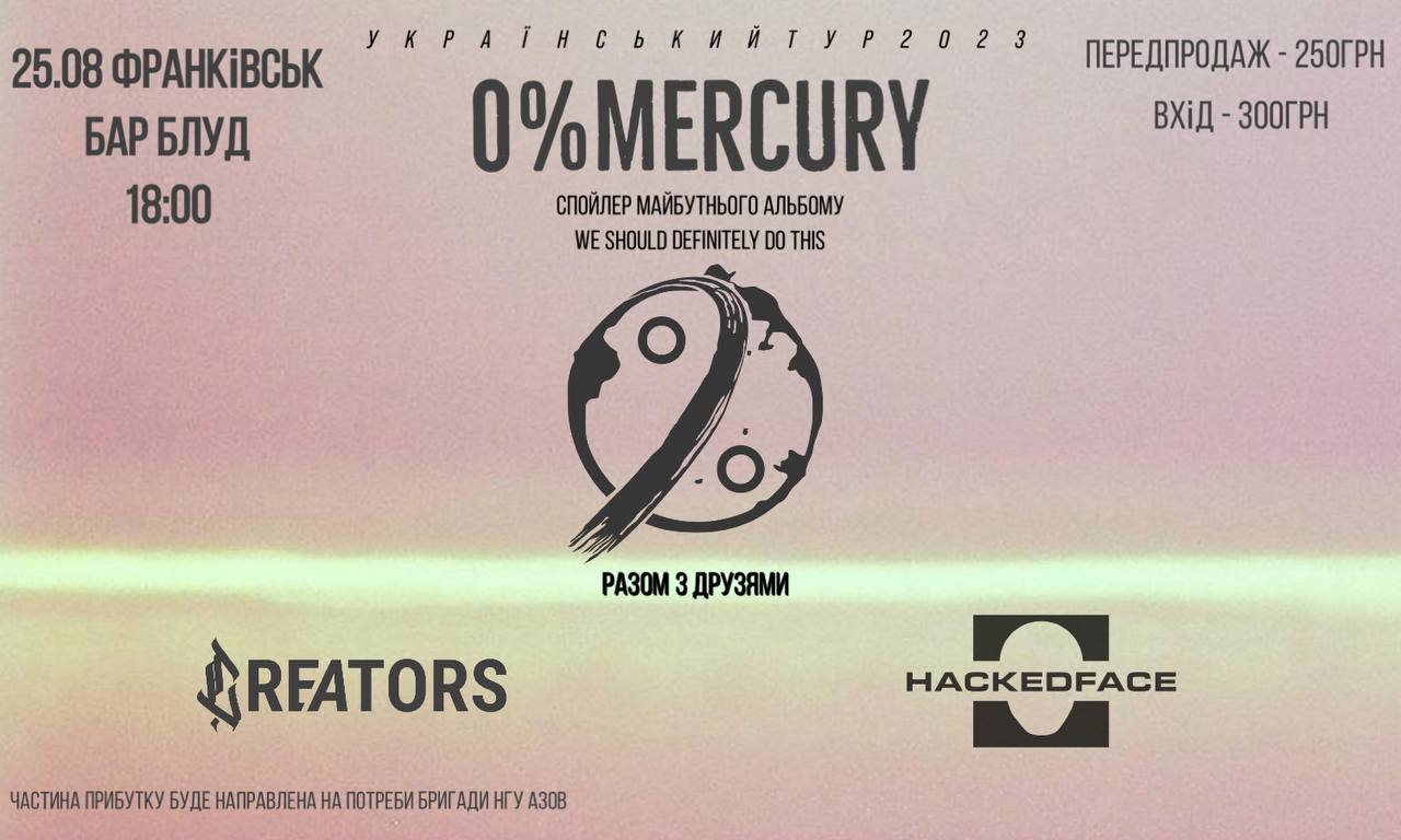 0%Mercury + Creators, Hackedface