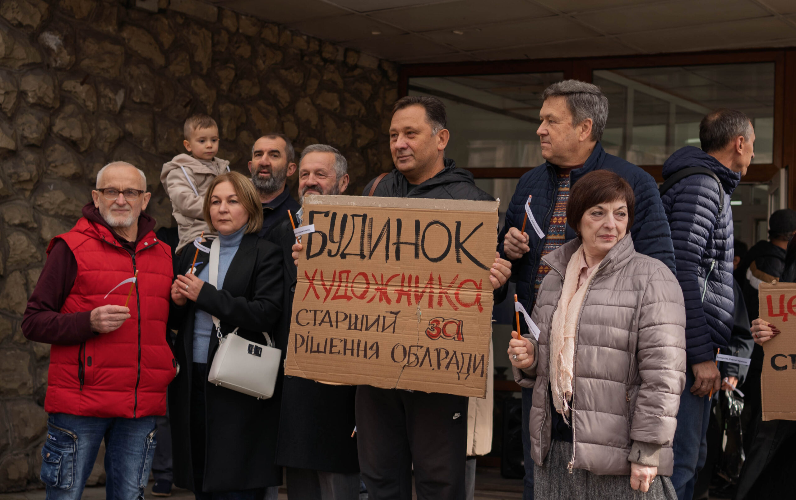 Флешмоб біля Будинку художника. Фоторепортаж