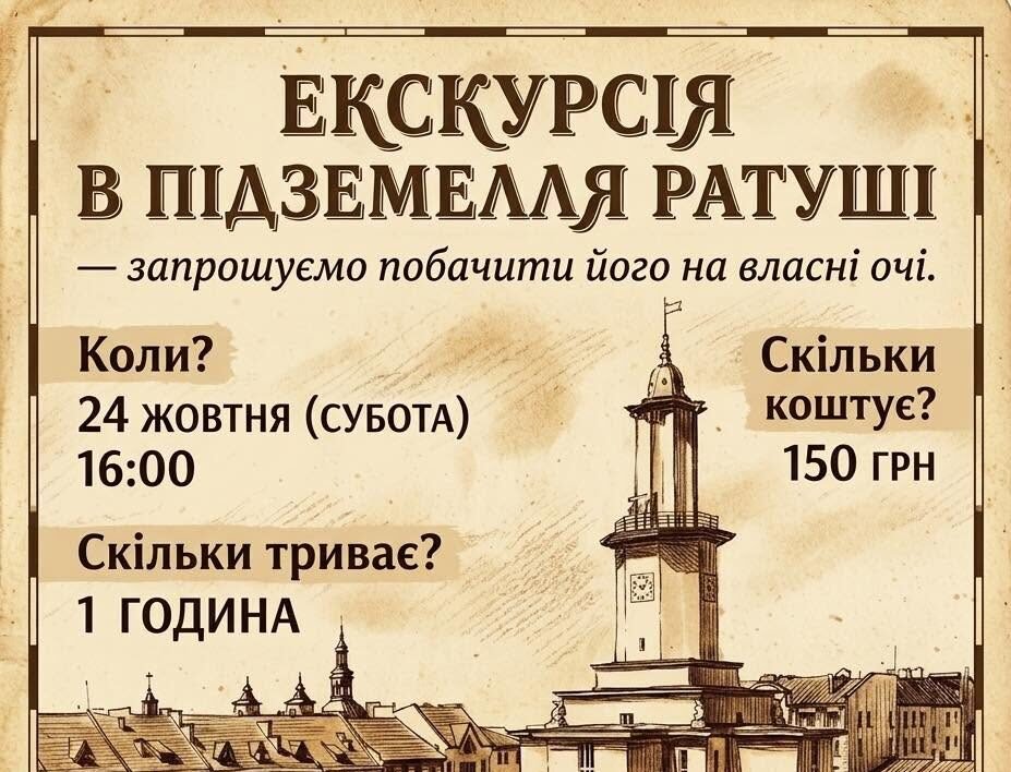 Екскурсія в підземелля ратуші